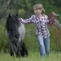 dítě a pony | fotografie